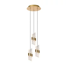 Lucide KLIGANDE függeszték fém, akrill, arany, áttetsző, LED, 2700K, 24W, 1800lm - 13496/21/02