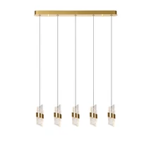 Lucide KLIGANDE függeszték fém, akrill, arany, áttetsző, LED, 2700K, 40W, 2600lm - 13496/35/02