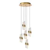 Lucide KLIGANDE függeszték fém, akrill, arany, áttetsző, LED, 2700K, 40W, 2600lm - 13496/36/02