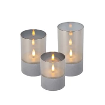 Lucide VELAS asztali lámpa műanyag,üveg,szürke,füstszín,LED,2700K,0.6W,12Lm - 13500/03/65