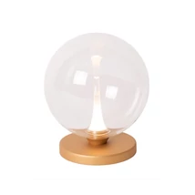 Lucide GISELA asztali lámpa fém,üveg,arany,áttetsző,LED,2700K,5W,277Lm - 13594/04/60