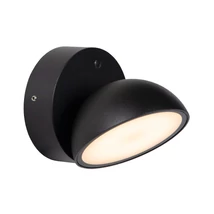 Lucide FINN kültéri fali lámpa fém,műanyag,fekete,opál,LED,3000K,12W,1200Lm,IP54 - 22865/12/30