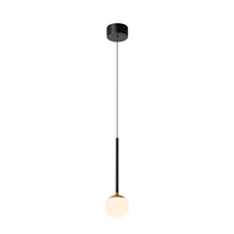 Lucide CALINA függeszték fém, akril, fekete, opál, LED, 7W, 700lm, 2200K-3300K - 24406/07/30