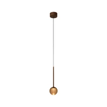 Lucide CALINA függeszték fém, akril, barna, borostyán, LED, 7W, 700lm, 2200K-3300K - 24406/07/96
