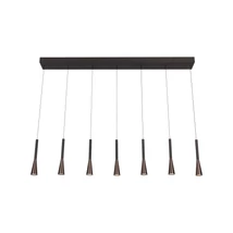 Lucide JOAKIM függeszték fém, fekete, barna, LED, 6.2W, 285lm, 2700K-4000K - 24407/43/96