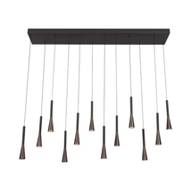 Lucide JOAKIM függeszték fém, fekete, barna, LED, 7W, 275lm, 2700K-4000K - 24407/86/96