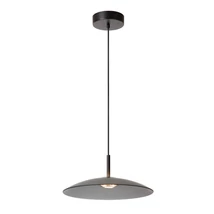 Lucide MENGA függeszték fém,üveg,fekete,szürke,LED,2700K,11W,360Lm - 25417/10/65