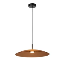 Lucide MENGA függeszték fém,üveg,fekete,borostyán,LED,2700K,18,6W,500Lm - 25417/12/62