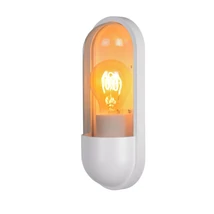 Lucide CAPSULE kültéri fali lámpa műanyag, fehér, E27, IP54 - 29897/01/31