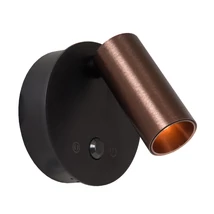Lucide TONI szpot lámpa mozgásérzékelővel fém, fekete, barna, LED, 2W, 120lm, 2700K-4000K - 29934/02/96