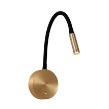 Lucide ASJA fali lámpa fém, arany, fekete, LED dim, 3W, 2700K, 190 Lm - 41206/03/02