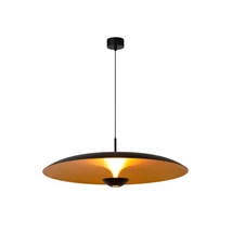 Lucide KENNETH függeszték fém, fekete, arany, LED dim, 22W, 2700K, 320 Lm - 41412/80/30