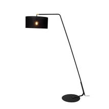 Lucide KELSO állólámpa fém, szövet, fekete, E27, 40W - 44719/81/30