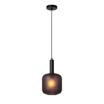 Lucide ELOISE függeszték fém, üveg, fekete, E27 - 45405/01/30