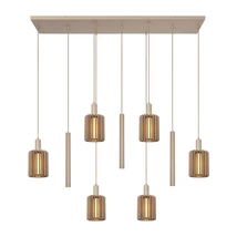 Lucide LAMBRES függeszték fém, bézs, E27+GU10, 40W+35W - 45410/09/41