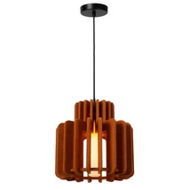 Lucide ROLLO függeszték fém,szövet,üveg,fekete,terracotta,E27 - 45491/31/55
