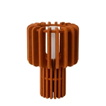 Lucide ROLLO asztali lámpa fém,szövet,üveg,fekete,terracotta,E27 - 45591/01/55