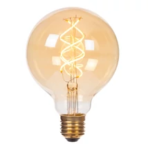 Lucide BULB LED izzó üveg, borostyán, E27, 4.9W, 450lm, 2200K - 49032/95/62
