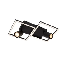 Lucide ARIANNE mennyezet lámpa fém, fekete, LED+GU10, 23W+50W, 850lm - 53102/24/30