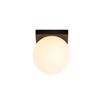 Lucide TASSA fürdőszobai mennyezet lámpa fém, üveg, fekete, opál, LED dim, 12W, 1800-3000K, 700 Lm, IP40 - 57150/10/30