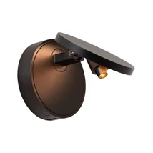 Lucide UFOR fali lámpa fém, fekete, LED dim, 5,8W, 1800K, 500 Lm - 57251/06/30