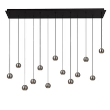 Lucide MONTANA függeszték fém, fekete, szürke, LED, 5.7W, 570lm, 2700K-4000K - 68400/75/15