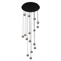 Lucide MONTANA függeszték fém, fekete, szürke, LED, 5.7W, 390lm, 2700K-4000K - 68400/92/15