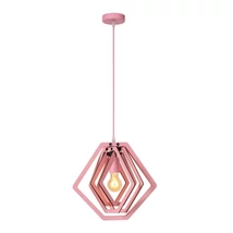 Lucide MAURO függeszték fém,fa,pink,E27 - 77489/01/66