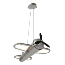 Lucide FOKKER függeszték, gyerek lámpa fém, szürke, LED, 28W, 1400lm, 2500K - 77490/26/15