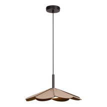 Lucide BLOMSTER függeszték fém, fa, fekete, barna, LED, 9W, 570lm, 2700K - 77493/07/41