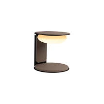 Lucide ALINDA asztali lámpa fa, üveg, barna, opál, LED, 9W, 440lm, 3000K - 77591/15/41