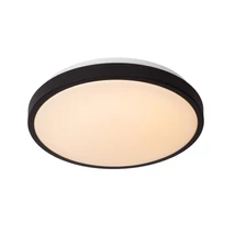 Lucide DASHER fürdőszobai mennyezet lámpa fém, akrill, fekete, fehér, LED, 2700K, 18W, 1150lm, IP44 - 79110/35/30