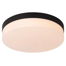 Lucide BISKIT fürdőszobai mennyezet lámpa fém, akrill, fekete, fehér, LED, 2700K, 18W, 1150lm, IP44 - 79111/30/30