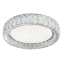 Luxera ALLURIA mennyezet lámpa fém, kristály, króm, áttetsző, LED, 4000K, 60W, 4800lm - 62438
