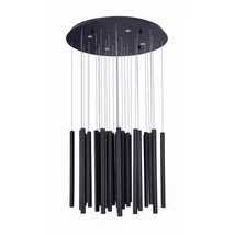 Maxlight ORGANIC függszetek fém, akril, fekete, fényerőszabályozható, LED, 3000K, 33x1W + 4x3W, 2200lm - P0419D