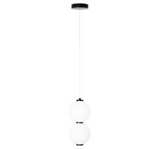 Maxlight TAMA függeszték fém, üveg, fekete, fehér, LED, 3000K, 16W, 1280lm - P0469