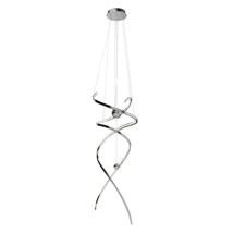 Maxlight RITZ függszetek fém, akril, króm, fényerőszabályozható, LED, 3000K, 100W, 8600lm - P0482D