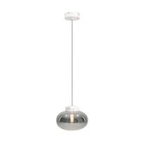 Maxlight MOONSTONE függeszték márvány, üveg, fehér, füstszín, E27 - P0517