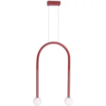 Maxlight ENIGMA függeszték fém, üveg, vörös, fehér, LED, 3000K, 4W, 352lm - P0523