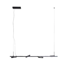 Maxlight IBIZA függeszték fém, akrill, fekete, fehér, LED, 3000K, 32W, 1766lm - P0529
