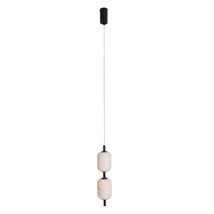 Maxlight ELENA függeszték fém, selyem, fekete, fehér, LED, 3000K, 8W, 480lm - P0537D
