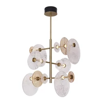 Maxlight ALLURE függeszték fém, üveg, arany, fehér, LED, 3000K, 70W, 2100lm - P0541