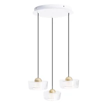 Maxlight LIPARI függeszték fém, akril, arany, áttetsző, LED, 22W, 1728lm, 3000K - P0543
