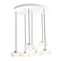 Maxlight LIPARI függeszték fém, akril, arany, áttetsző, LED, 38W, 4050lm, 3000K - P0544