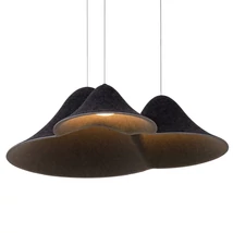 Maxlight BELLMOND függeszték fém, filc, fekete, LED, 21W, 1058lm, 3000K - P0565