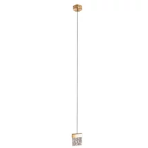 Maxlight VETRO függeszték fém, üveg, bronz, fehér, LED-TRIAC, 3000K, 4.5W, 360lm - P0573D
