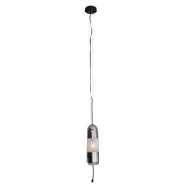 Maxlight MAURI függeszték fém, üveg, fekete, fehér, füstszín, E14 - P0590