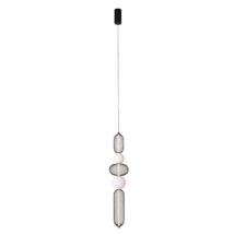 Maxlight BORA függeszték fém, üveg, fekete, arany, fehér, LED, 3000K, 28W, 1630lm - P0592