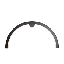 Maxlight ARC fali lámpa fém, fekete, LED, 3000K, 16W, 1280lm, IP44 - W0334