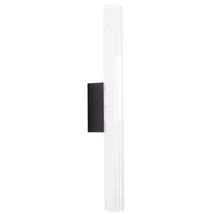 Maxlight FAYETTE fali lámpa fém, üveg, fekete, áttetsző, LED, 12W, 780lm, 3000K, IP44 - W0365